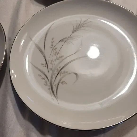 VTG Castlecourt Fine China Japan Wheat Spray 4 SaladBread Plates 7 3/4" - Picture 4 of 7